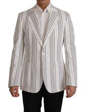 Load image into Gallery viewer, Dolce &amp; Gabbana Elegant Striped Cotton Blend Blazer

