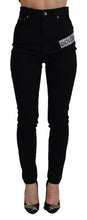 Load image into Gallery viewer, Dolce &amp; Gabbana Chic High Waist Slim Fit Black Jeans
