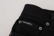 Load image into Gallery viewer, Dolce &amp; Gabbana Chic High Waist Slim Fit Black Jeans
