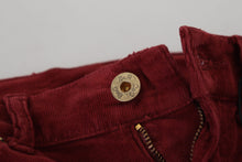 Load image into Gallery viewer, Dolce &amp; Gabbana Chic Maroon Corduroy Pants
