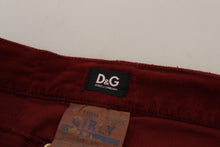 Load image into Gallery viewer, Dolce &amp; Gabbana Chic Maroon Corduroy Pants
