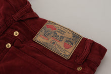 Load image into Gallery viewer, Dolce &amp; Gabbana Chic Maroon Corduroy Pants
