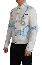 Load image into Gallery viewer, Dolce &amp; Gabbana Multicolor Logo Embroidered Denim Jacket
