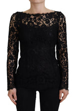 Load image into Gallery viewer, Dolce &amp; Gabbana Elegant Floral Lace Long Sleeve Top
