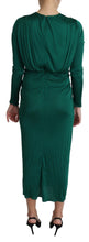 Load image into Gallery viewer, Dolce &amp; Gabbana Emerald Elegance Bodycon Midi Dress
