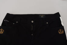 Load image into Gallery viewer, Dolce &amp; Gabbana Elegant Black Cotton Blend Denim Pants
