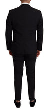 Load image into Gallery viewer, Dolce &amp; Gabbana Elegant Black Three Piece Wool Suit
