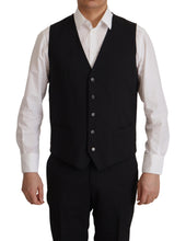 Load image into Gallery viewer, Dolce &amp; Gabbana Elegant Black Three Piece Wool Suit
