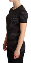 Load image into Gallery viewer, Dolce &amp; Gabbana Polka Dotted Black Short Sleeve Crewneck Top
