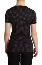 Load image into Gallery viewer, Dolce &amp; Gabbana Polka Dotted Black Short Sleeve Crewneck Top
