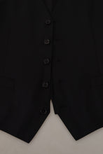 Load image into Gallery viewer, Dolce &amp; Gabbana Elegant Black Three Piece Wool Suit
