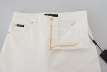 Load image into Gallery viewer, Dolce &amp; Gabbana Svelte High Waist Slim Jeans in Off White
