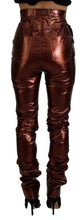 Load image into Gallery viewer, Dolce &amp; Gabbana High Waist Skinny Jeans in Metallic Bronze
