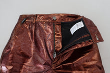 Load image into Gallery viewer, Dolce &amp; Gabbana High Waist Skinny Jeans in Metallic Bronze
