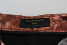 Load image into Gallery viewer, Dolce &amp; Gabbana High Waist Skinny Jeans in Metallic Bronze
