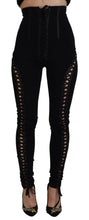 Load image into Gallery viewer, Dolce &amp; Gabbana Elegant High Waist Slim-Fit Pants
