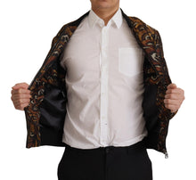 Load image into Gallery viewer, Dolce &amp; Gabbana Elegant Brown Blouson Jacket
