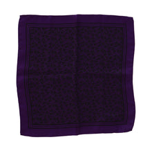 Load image into Gallery viewer, Dolce &amp; Gabbana Purple Patterned Square Handkerchief Scarf
