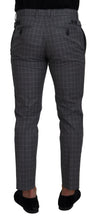 Load image into Gallery viewer, Dolce &amp; Gabbana Grey Cotton Checkered Chino Pants
