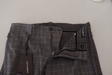 Load image into Gallery viewer, Dolce &amp; Gabbana Grey Cotton Checkered Chino Pants
