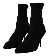 Load image into Gallery viewer, Dolce &amp; Gabbana Elegant Black Mid-Calf Viscose Boots
