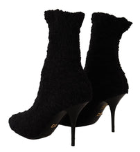 Load image into Gallery viewer, Dolce &amp; Gabbana Elegant Black Mid-Calf Viscose Boots
