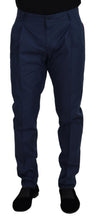 Load image into Gallery viewer, Dolce &amp; Gabbana Blue Cotton Chino Formal Pants
