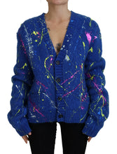 Load image into Gallery viewer, Dolce &amp; Gabbana Elegant Multicolor Splash Mohair Cardigan
