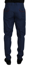 Load image into Gallery viewer, Dolce &amp; Gabbana Blue Cotton Chino Formal Pants
