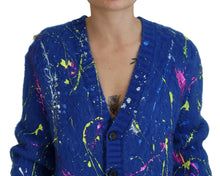 Load image into Gallery viewer, Dolce &amp; Gabbana Elegant Multicolor Splash Mohair Cardigan
