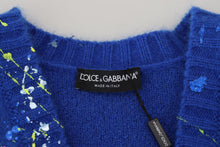 Load image into Gallery viewer, Dolce &amp; Gabbana Elegant Multicolor Splash Mohair Cardigan
