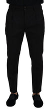 Load image into Gallery viewer, Dolce &amp; Gabbana Black Wool Chino Men Formal Pants
