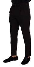 Load image into Gallery viewer, Dolce &amp; Gabbana Black Wool Chino Men Formal Pants
