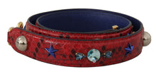 Load image into Gallery viewer, Dolce &amp; Gabbana Chic Red Python Leather Shoulder Strap
