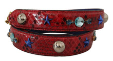 Load image into Gallery viewer, Dolce &amp; Gabbana Chic Red Python Leather Shoulder Strap
