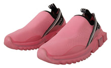 Load image into Gallery viewer, Dolce &amp; Gabbana Pink Low Top Slip On Casual Sorrento Sneakers
