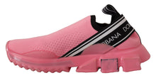 Load image into Gallery viewer, Dolce &amp; Gabbana Pink Low Top Slip On Casual Sorrento Sneakers
