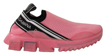 Load image into Gallery viewer, Dolce &amp; Gabbana Pink Low Top Slip On Casual Sorrento Sneakers
