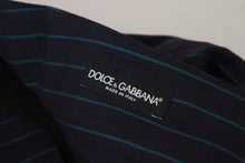 Load image into Gallery viewer, Dolce &amp; Gabbana Blue Striped Men Formal Pants
