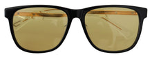 Load image into Gallery viewer, Diesel Chic Black Acetate Sunglasses with Yellow Lenses
