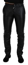 Load image into Gallery viewer, Dolce &amp; Gabbana Black Shiny Stretch Skinny Pants
