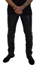 Load image into Gallery viewer, Dolce &amp; Gabbana Black Shiny Stretch Skinny Pants
