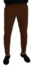 Load image into Gallery viewer, Dolce &amp; Gabbana Brown Wool Chino Skinny Men Pants
