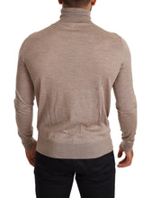 Load image into Gallery viewer, Dolce &amp; Gabbana Beige Turtleneck Cashmere-Silk Blend Sweater
