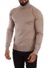 Load image into Gallery viewer, Dolce &amp; Gabbana Beige Turtleneck Cashmere-Silk Blend Sweater
