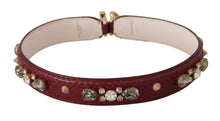 Load image into Gallery viewer, Dolce &amp; Gabbana Elegant Python Leather Bag Strap in Bordeaux
