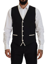 Load image into Gallery viewer, Dolce &amp; Gabbana Elegant Black and White Slim Fit Three Piece Suit
