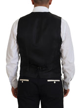 Load image into Gallery viewer, Dolce &amp; Gabbana Elegant Black and White Slim Fit Three Piece Suit
