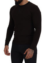 Load image into Gallery viewer, Dolce &amp; Gabbana Elegant Brown Crewneck Cotton Sweater
