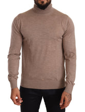 Load image into Gallery viewer, Dolce &amp; Gabbana Brown Cashmere Turtleneck Pullover Sweater
